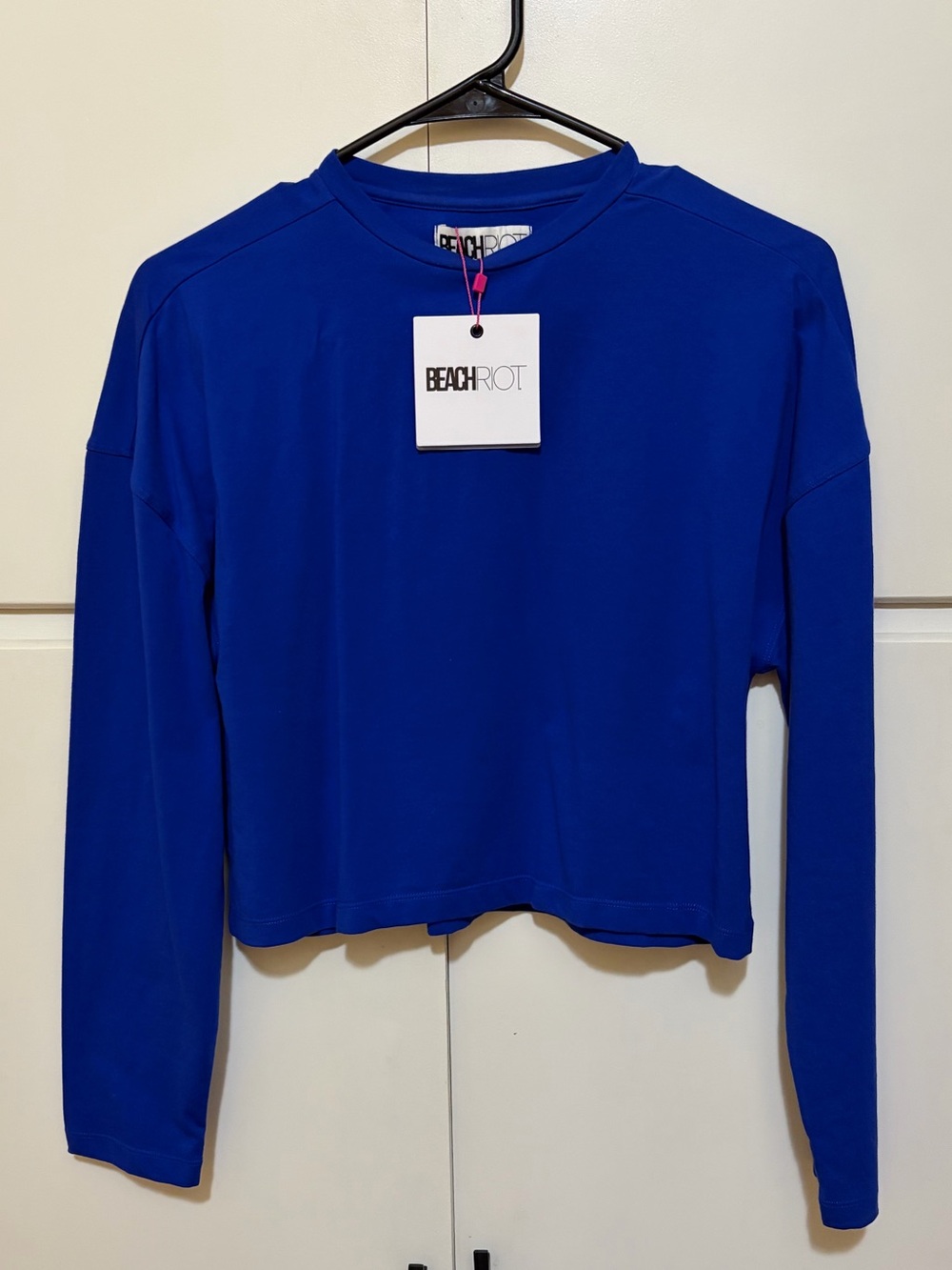 NWT Beach Riot Cropped Long Sleeve Tee